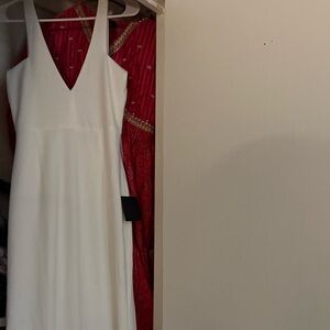 Lulu's White Backless Dress